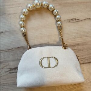 Christian Dior makeup bag